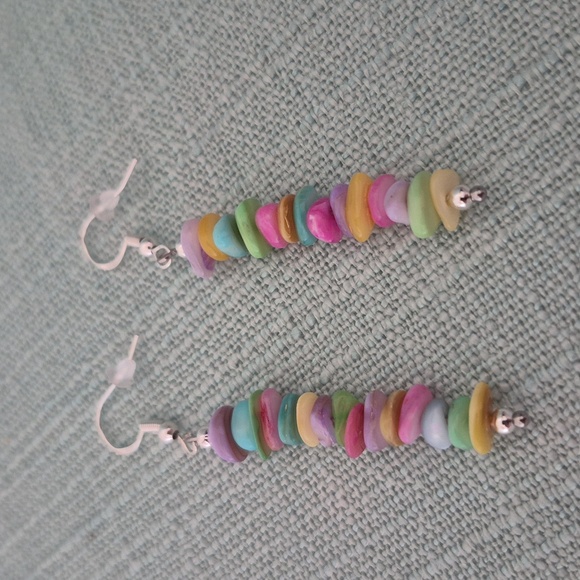 Natural Shell 3 Piece Jewelry Set.Beautiful Colors - Picture 5 of 8